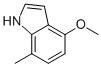 4-METHOXY-7-METHYLINDOLE结构式