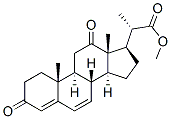 Chemical structure of (20S)-3,12-Dioxopregna-4,6-diene-20-carboxylic acid methyl ester
