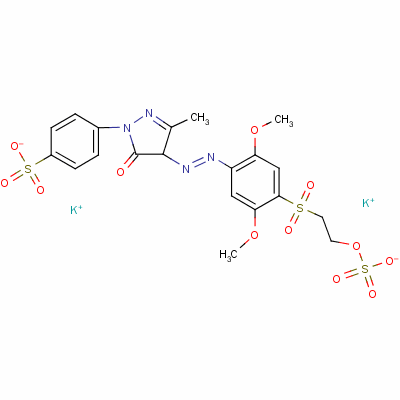 Structure of Reactive golden yellow KN-G
