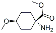 CYCLOHEXANECARBOXYLIC ACID 1-AMINO-4-METHOXY-,METHYL ESTER,CIS-结构式