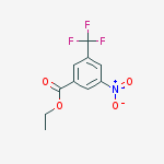 Ethyl 3-nitro-5-(trifluoromethyl)benzoate结构式