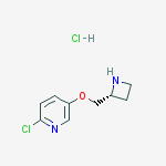 Structure of 5-[[(2r)-azetidin-2-yl]methoxy]-2-chloropyridine;hydrochloride