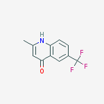 Structure of 2-methyl-6-(trifluoromethyl)quinolin-4-ol