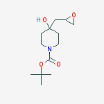 Structure of 4-hydroxy-4-oxiranylmethyl-piperidine-1-carboxylic acid tert-butyl ester