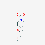 Structure of tert-butyl 2-(hydroxymethyl)-1-oxa-7-azaspiro[3.5]nonane-7-carboxylate