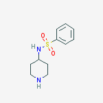 N-Piperidin-4-ylbenzenesulfonamide结构式