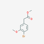Chemical structure of Methyl 2-(4-bromo-3-methoxyphenyl)acetate