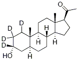 Structure of 5a-Pregnan-3a-ol-20-one-d4