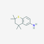 Structure of 2H-1-Benzothiopyran-6-amine, 3,4-dihydro-2,2,4,4-tetramethyl-