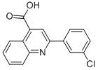 2-(3-氯苯基)喹啉-4-羧酸结构式