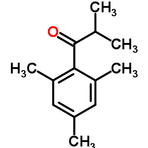 2-methyl-1-(2,4,6-trimethylphenyl)propan-1-one结构式
