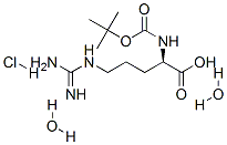 N-(叔丁氧羰基)-D-精氨酸盐酸盐单水合物结构式