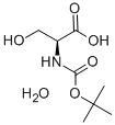N-叔丁氧羰基-L-丝氨酸水合物结构式