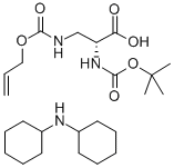 Chemical structure of BOC-D-DAP(ALOC)-OH DCHA