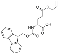 Structure of FMOC-D-GLU(OALL)-OH
