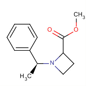 Structure of (2S)-Methyl 1-(1-phenylethyl)azetidine-2-carboxylate