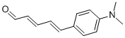 Structure of TRANS,TRANS-5-(4-(DIMETHYLAMINO)PHENYL)- 2,4-PENTADIENAL, 99