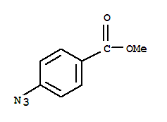 Structure of Benzoic acid, 4-azido-, methyl ester