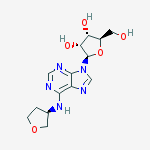 Structure of (2r,3s,4r,5r)-2-(hydroxymethyl)-5-[6-[[(3r)-oxolan-3-yl]amino]purin-9-yl]oxolane-3,4-diol