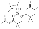 Structure of ZIRCONIUM (IV) BIS-ISOPROPOXY BIS-TMHD