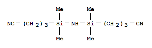 1,3-BIS(3-CYANOPROPYL)TETRAMETHYLDISILAZANE结构式