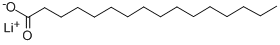Chemical structure of LITHIUM PALMITATE