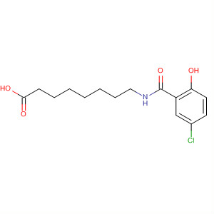 Structure of Octanoic acid, 8-[(5-chloro-2-hydroxybenzoyl)amino]-
