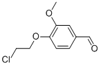 4-(2-氯乙氧基)-3-甲氧基苯甲醛结构式