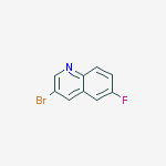 Structure of 3-bromo-6-fluoroquinoline