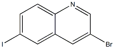 Structure of 3-broMo-6-iodoquinoline