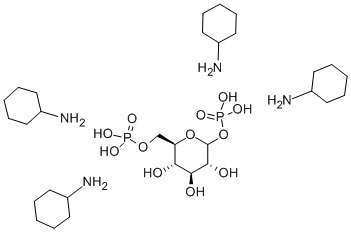 Structure of D(+)GLUCOSE-1,6-DIPHOSPHATE, TETRACYCLOHEXYLAMMONIUM SALT