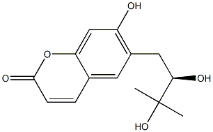 Structure of (+)-6-[(R)-2,3-Dihydroxy-3-methylbutyl]-7-hydroxy-2H-1-benzopyran-2-one