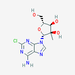 Structure of Adenosine, 2-chloro-2'-C-Methyl-