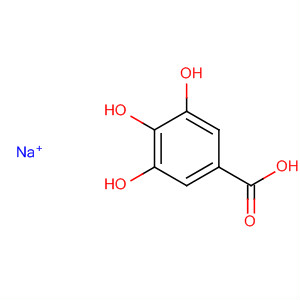 Benzoic acid, 3,4,5-trihydroxy-, sodium salt (1:1)结构式