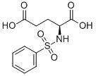 Structure of (R)-(-)-N-(PHENYLSULPHONYL)GLUTAMIC ACID