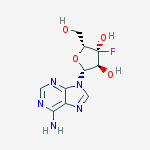 9-(3-fluoro-3-deoxyxylofuranosyl)adenine结构式