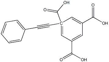 Structure of 4,4',4''-(benzene-1,3,5-triyltris(ethyne-2,1-diyl))tribenzoic acid