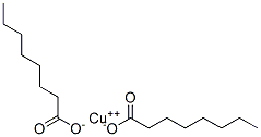 Structure of octanoic acid, copper salt