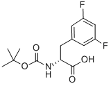 D-N-BOC-3,5-二氟苯丙氨酸结构式