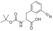 Structure of BOC-M-CYANO-D-PHE-OH