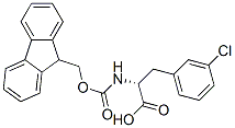 Structure of Fmoc-3-chloro-D-phenylalanine