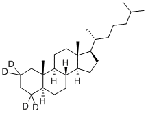 Structure of D4 C27 ALPHA ALPHA ALPHA (20R) CHOLESTANE