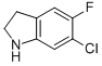 Structure of 6-chloro-5-fluoro-2,3-dihydro-1H-indole