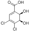 2R,3R)-1-羧基-4,5-二氯-2,3-二羟环己基-4,6-二烯结构式