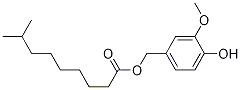 Structure of 8-Methylnonanoic acid (4-hydroxy-3-methoxyphenyl)methyl ester