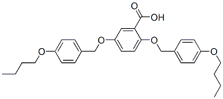 Structure of 2,5-DI(4-BUTYLOXYBENZYLOXY)BENZOIC ACID