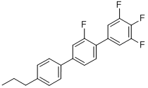 Structure of 1,2,3-trifluoro-5-[2-fluoro-4-(4-propylphenyl)phenyl]benzene