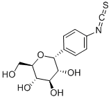 P-ISOTHIOCYANATOPHENYL A-D-GLUCOPYRANOSIDE结构式