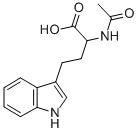 Structure of α-Acetamido--(3-indole)-butyric Acid