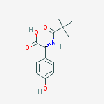 Structure of (R)-α-[(2,2-DiMethyl-1-oxopropyl)aMino]-4-hydroxybenzeneacetic Acid
